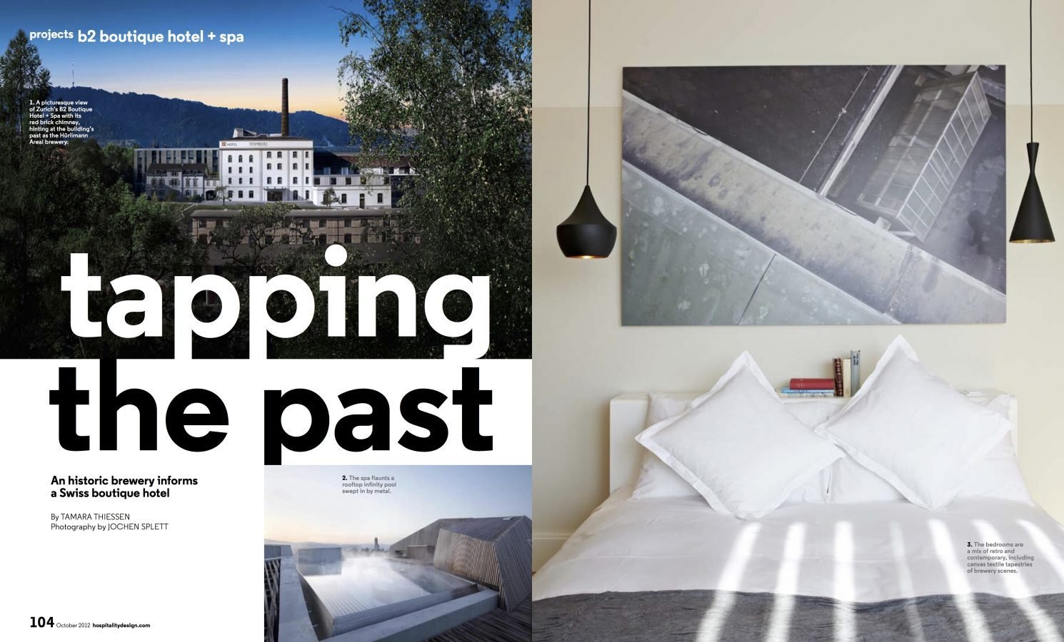 TAMARA THIESSEN Hotel REPORTS FROM B2 BOUTIQUE HOTEL IN ZURICH FOR HOSPITALITY DESIGN 
