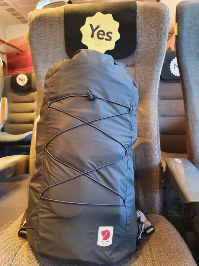 A Fjällräven Backpack used to travel on Sweden's High Coast