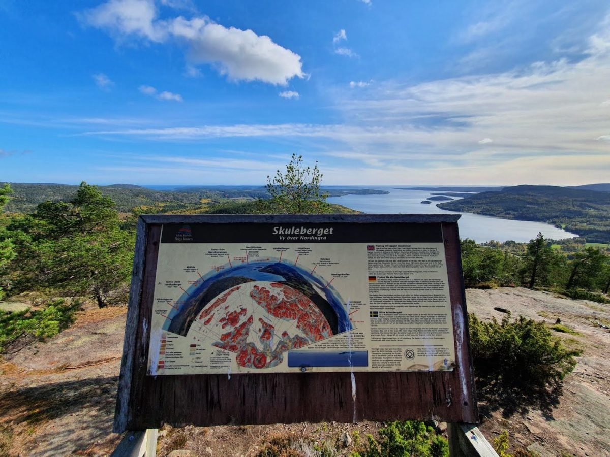 View from top of Skuleberget mountain High Coast Sweden