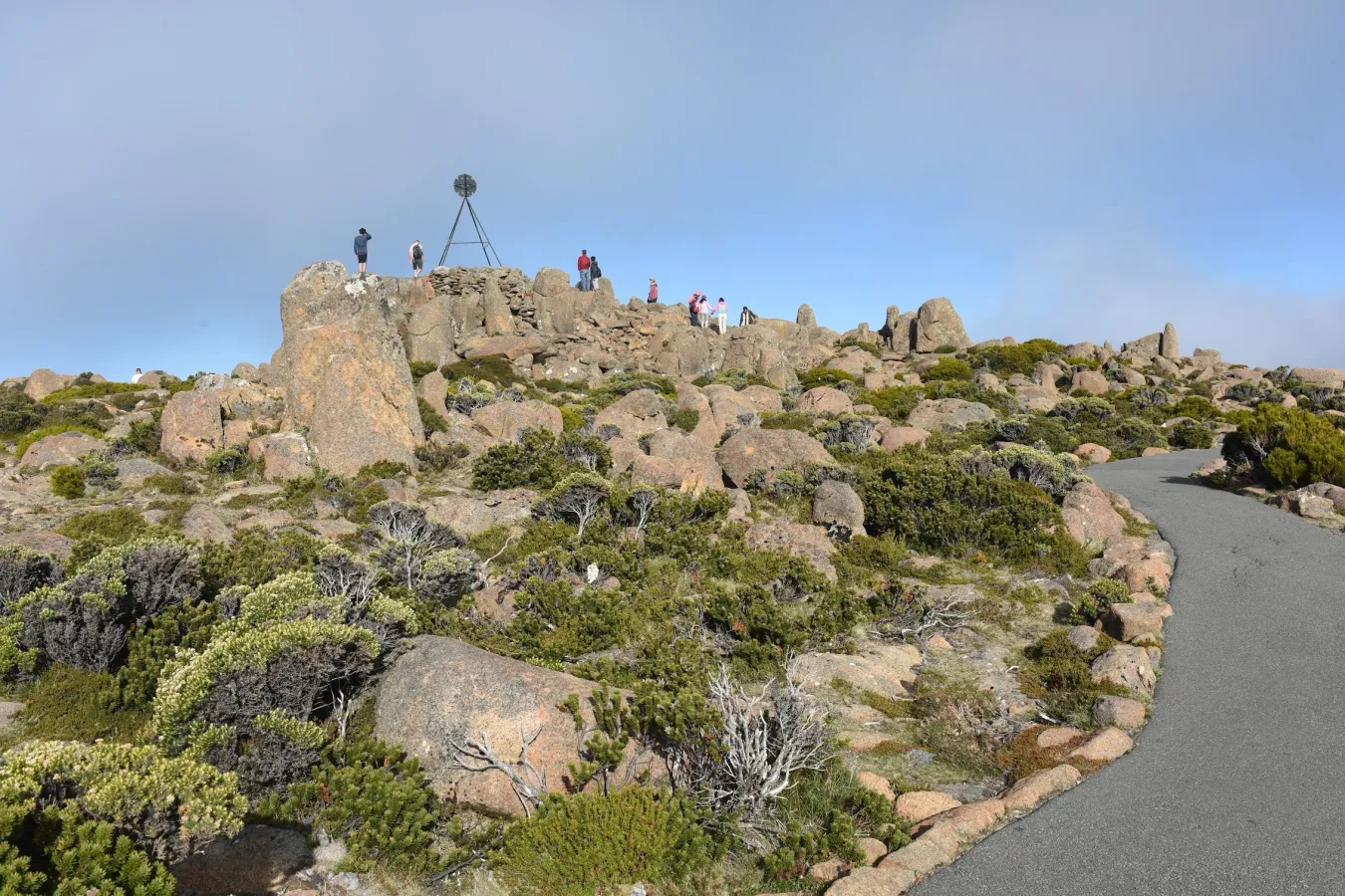 The rocks on Mount Welllington Kunanyi Hobart Tasmania, where Darwin made some amazing rock discoveries