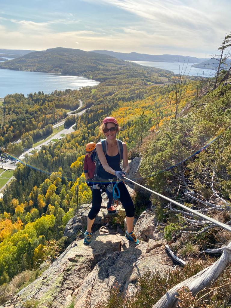 Journalist travel writer Tamara Thiessen Travels rock climbing via ferrata Sweden. Tamara Thiessen Travels reports on breaking travel news and great trips.