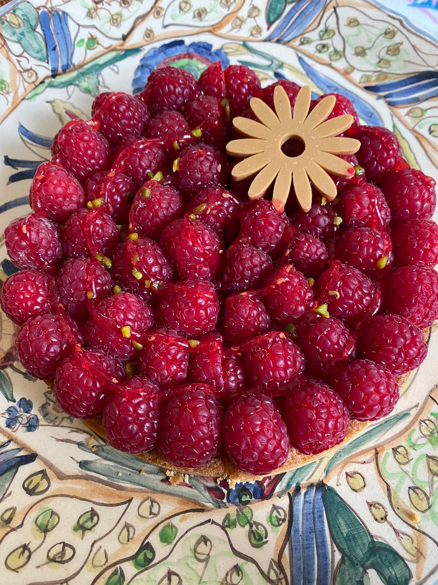 Raspberry tart from Patisserie Barthelemy in Strasbourg