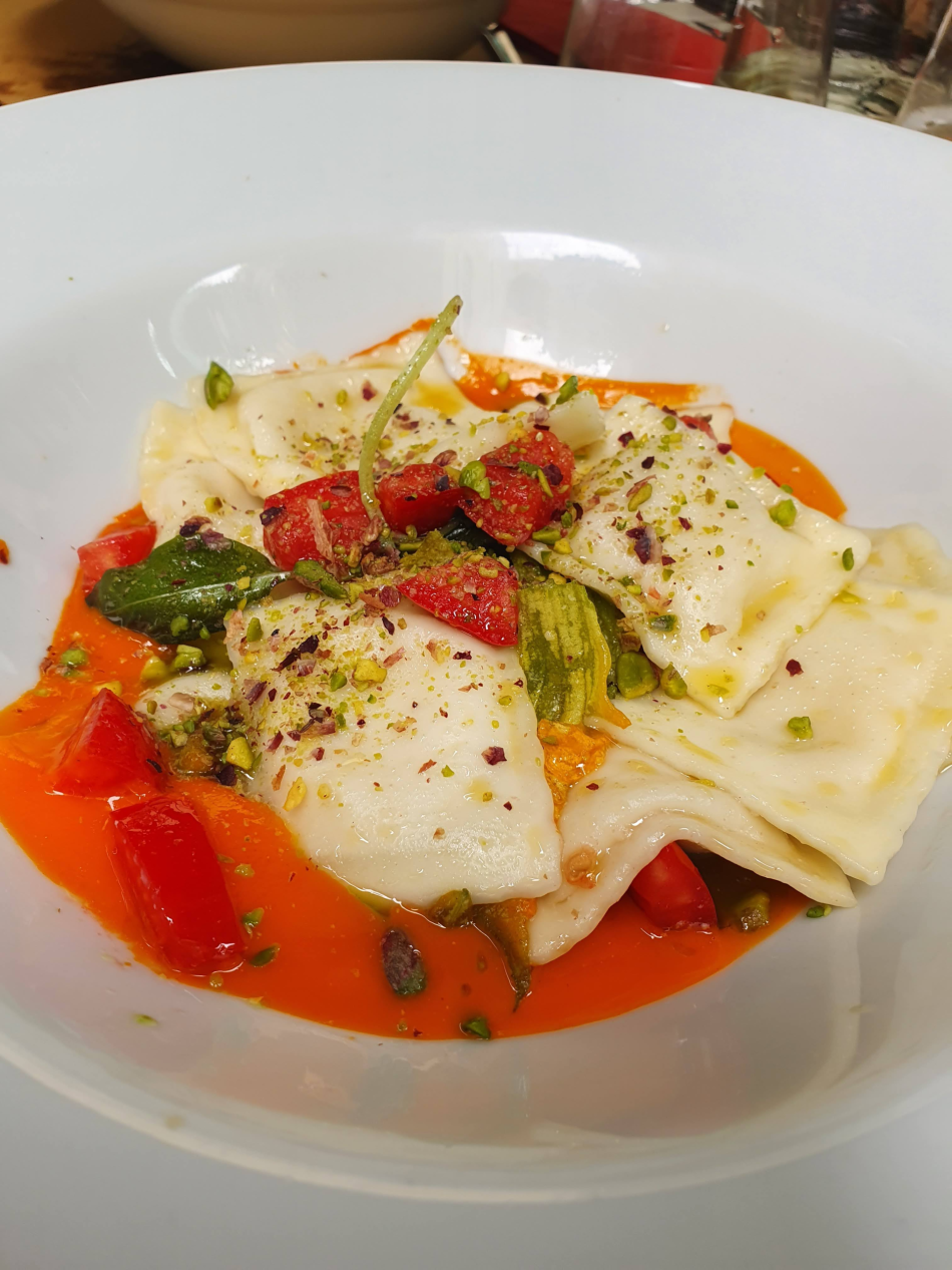 A plate of pasta in Genoa photo by Tamara Thiessen