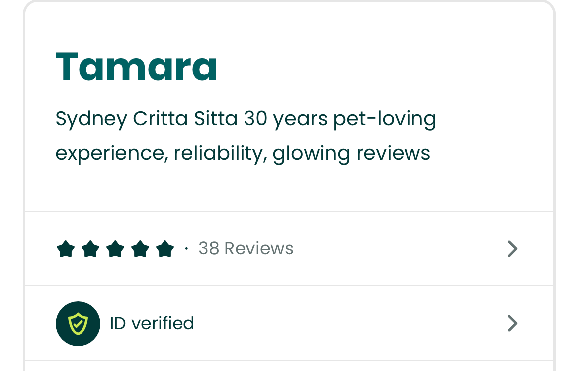 Celebrity pet sitter, Tamara Thiessen's, 5-star reviews on Trusted Housesitter