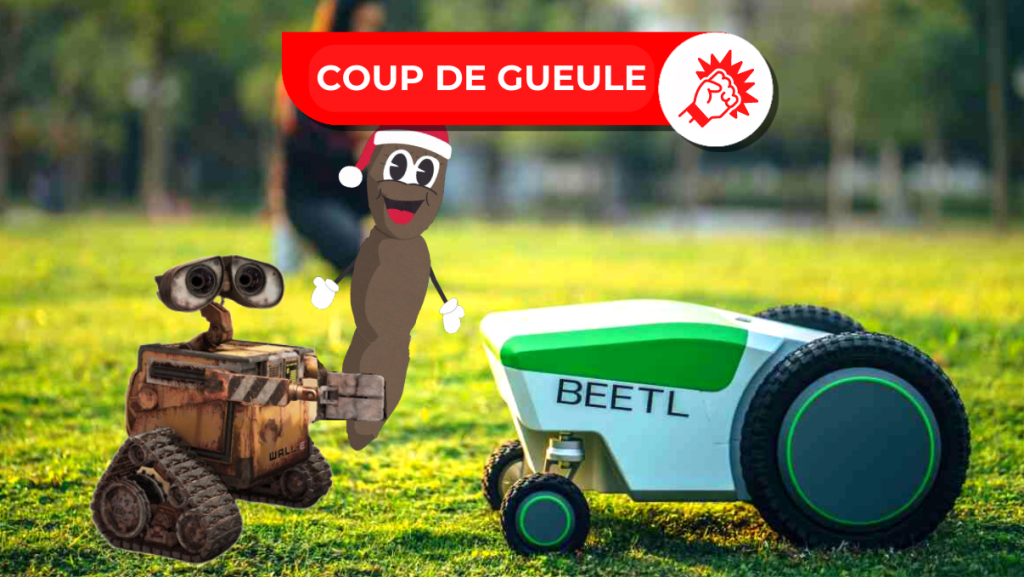 Today's answer to the Motocrotte is the Robot Crotte to clean up dog shit in France