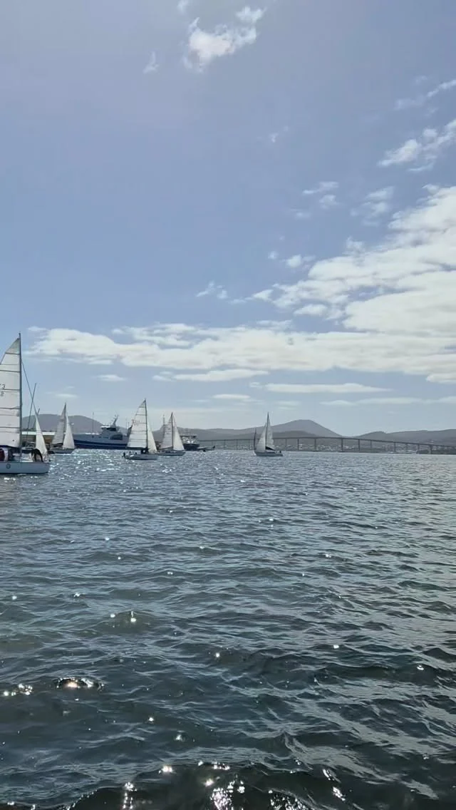 A sterling Hobart day (sunny/freezing ... hot/cold) for the official opening of the summer racing season on the River Derwent with Race 1 of the Combined Clubs Midweek Racing Series.Well done Dean and team Innovator – we came 3rd! Congratulations to all other winners and competitors. What a beautiful racing atmosphere in my home town!There were some exciting moments with brisk east-sou'easterlies (15 km/8 knots) that seemed to shift towards the end.I hope twilight was a blast too!Many thanks to Olga, Ruslan and Barry too! Ian, we missed you. ⛵️#sailing #travel #sail #ocean #yacht